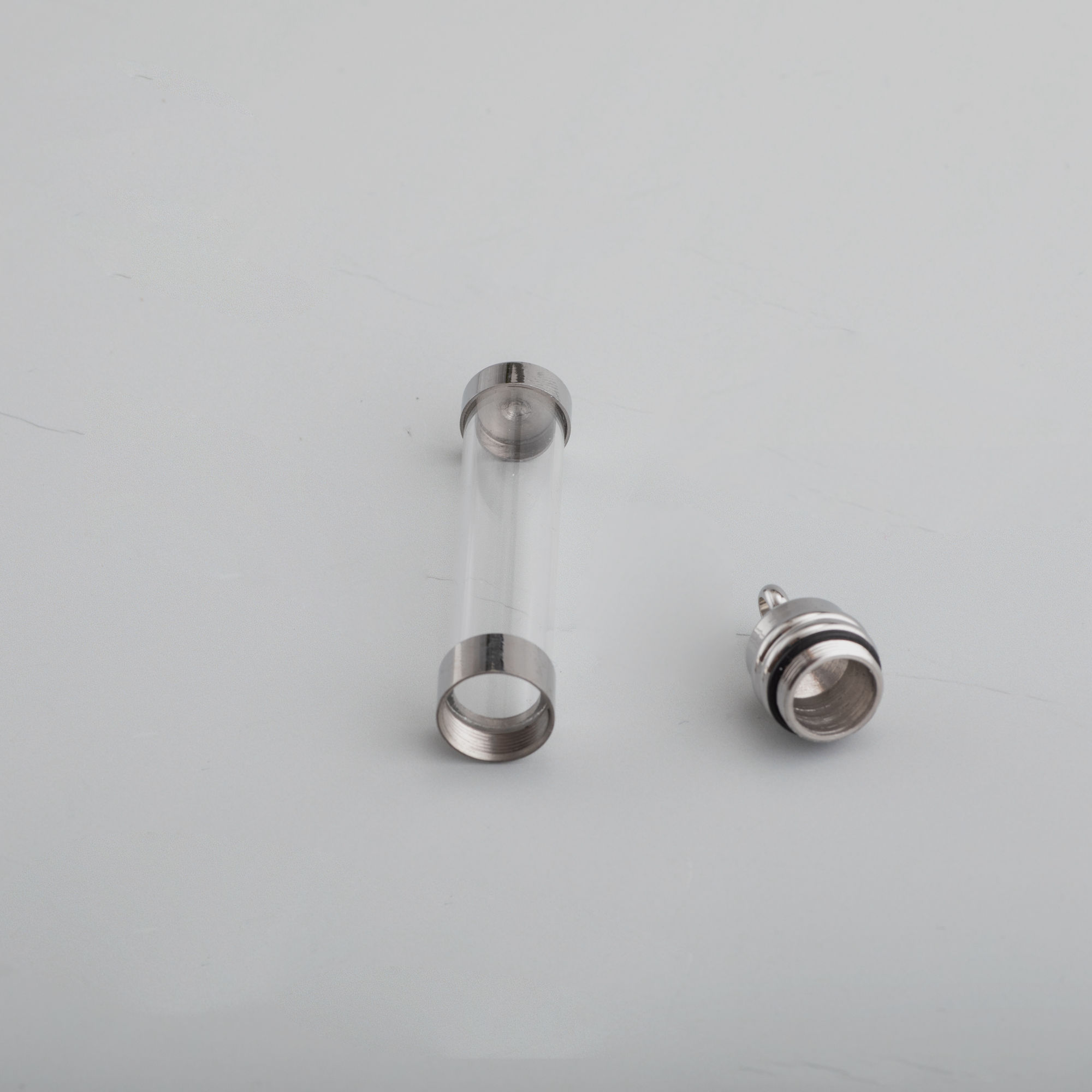 1Pcs Stainless Steel Glass Perfume Container DIY Vial Wish Liquid Pendant Charm 1800514 - Click Image to Close